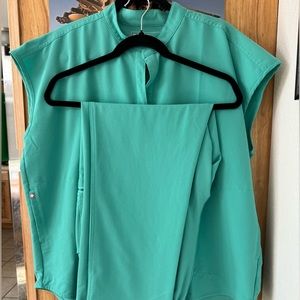 Figs Large surgical green Rafaela and high waisted yola